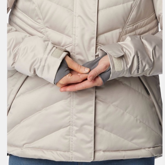 Columbia Down Jacket Plus Size Omni Heat Infinity Lay D lll Fur SnowBoard Ski 1X - Picture 7 of 13